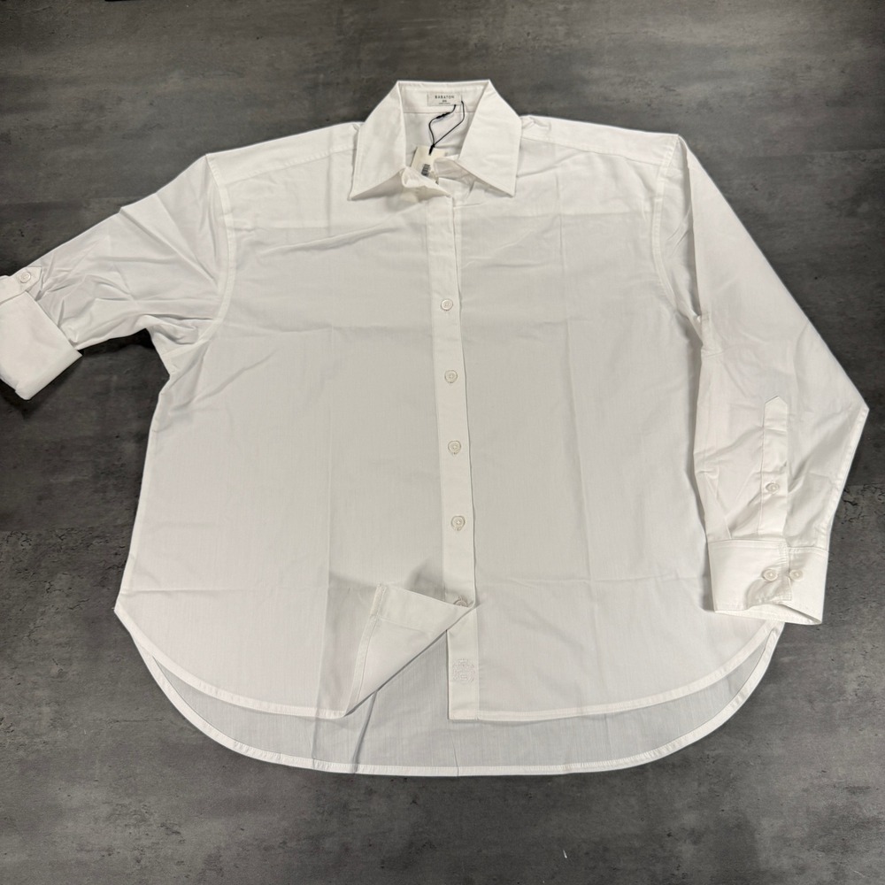 Aritzia Babaton Button Up Womens 2XS Archive Bright White Oversized Cotton NEW